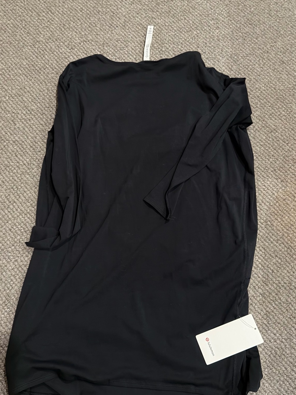 lululemon athletica Women's Black Long-Sleeve Back In Action Dress